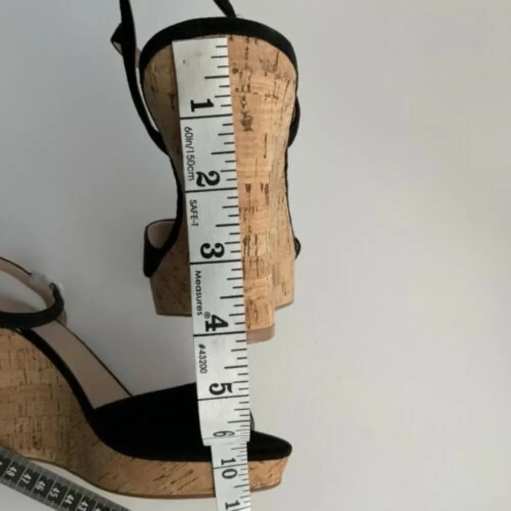 Charles by Charles David Lambert Micro-suede Cork Wedge Sandals 11